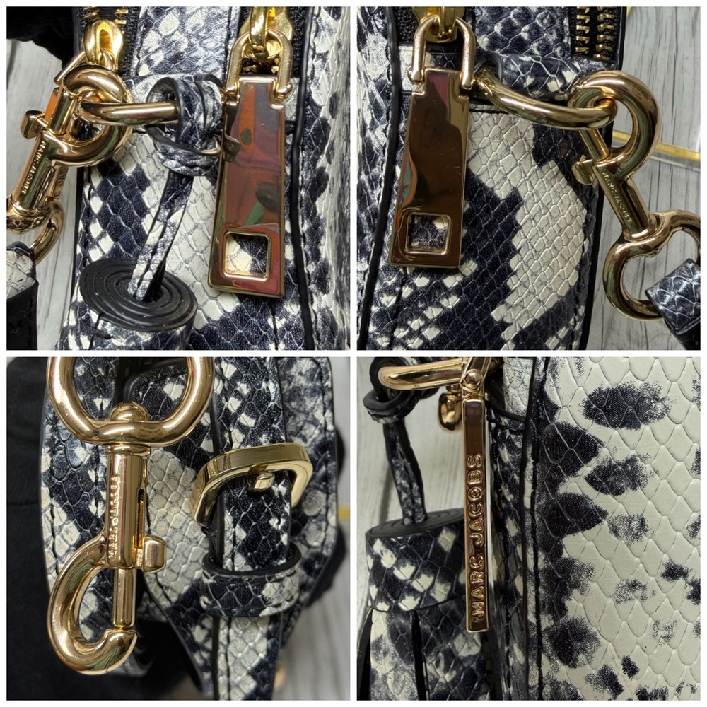 PRE LOVED Marc Jacob Python-Embossed Shutter Came… - image 10